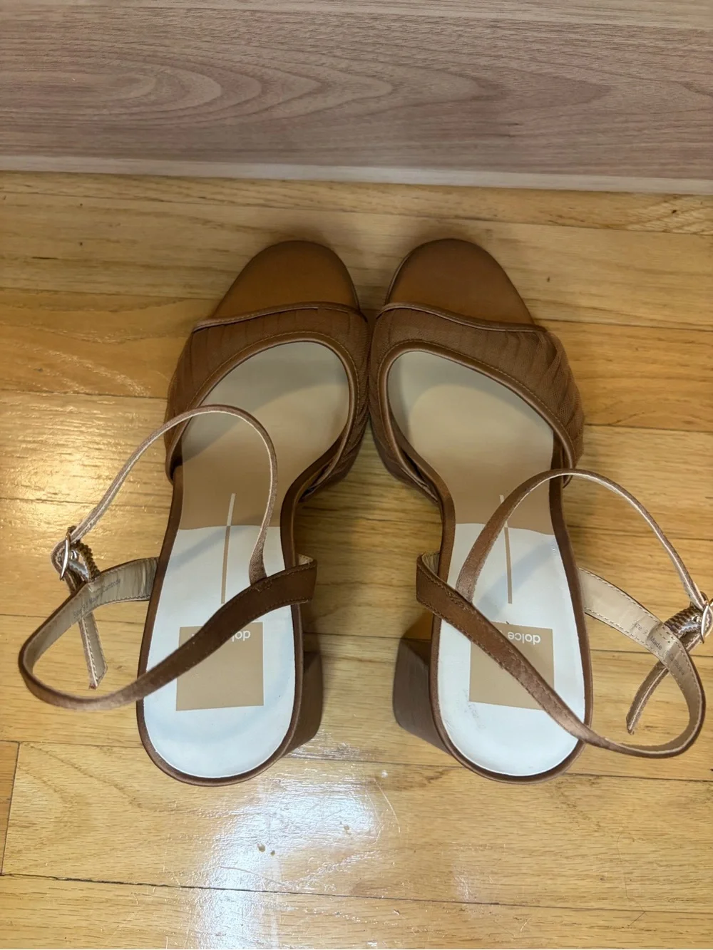 Dolce Vita Pomona Platform Block Heel Brown Sandals - Size 9.5